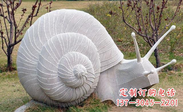 泉州不锈钢公园抽象蜗牛雕塑