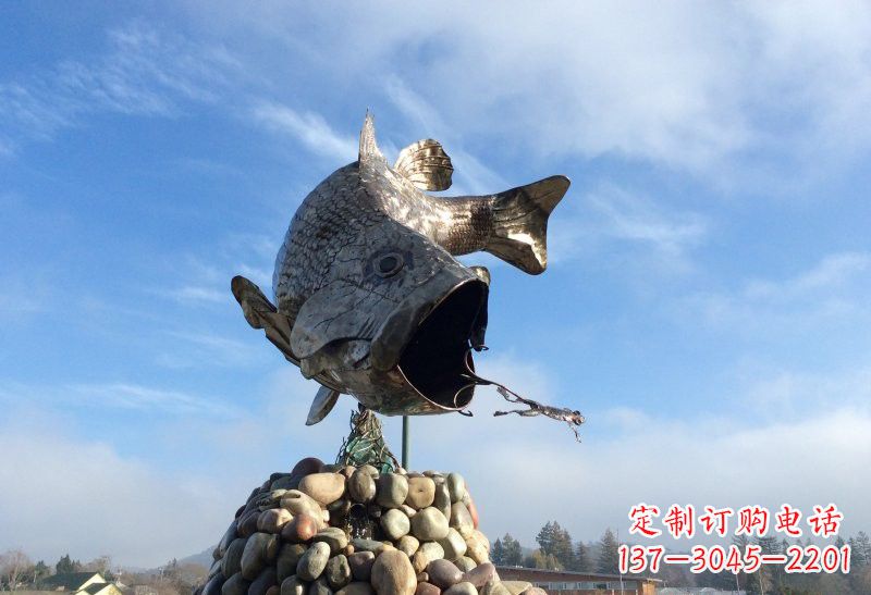 泉州不锈钢鲤鱼雕塑