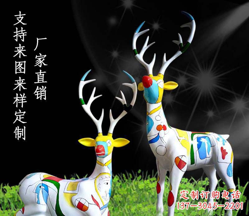 泉州不锈钢公园动物小鹿