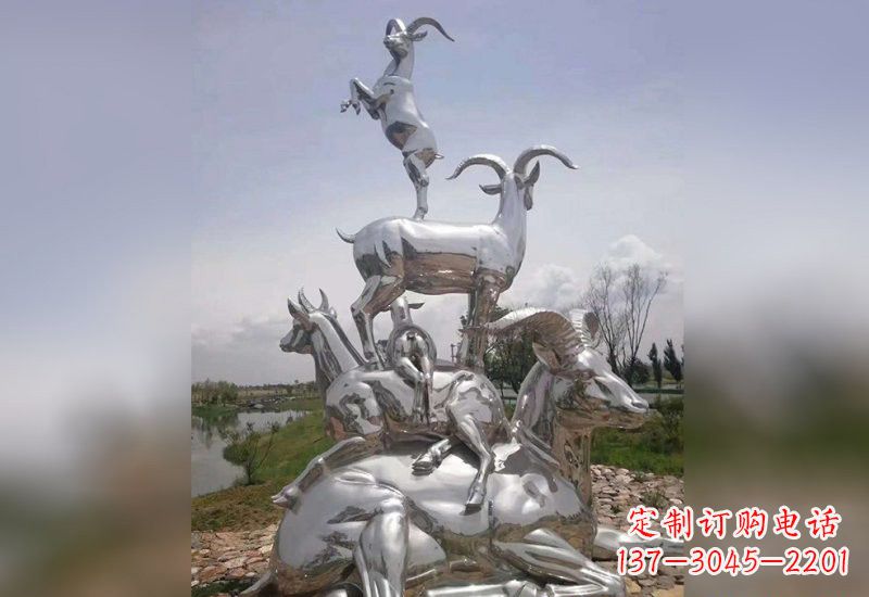 泉州不锈钢羊雕塑精美绝伦