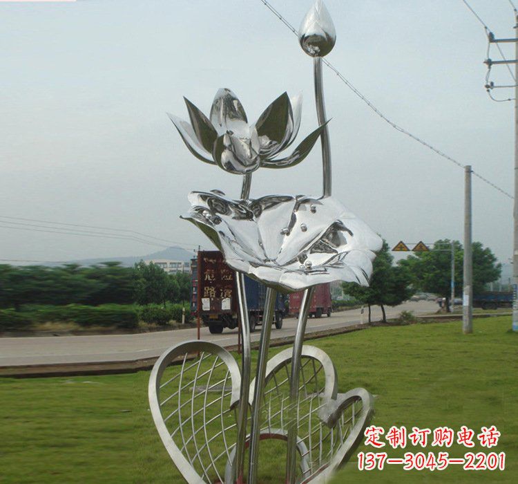 泉州不锈钢荷叶雕塑——精美优雅的艺术品