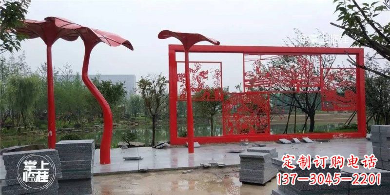 泉州不锈钢剪纸龙凤雕塑精美雕刻传承古老文化