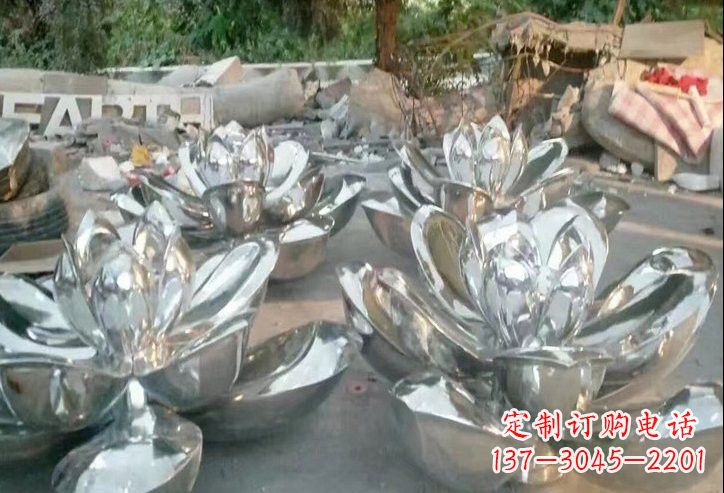 泉州不锈钢莲花雕塑一件象征着美丽与自由的作品