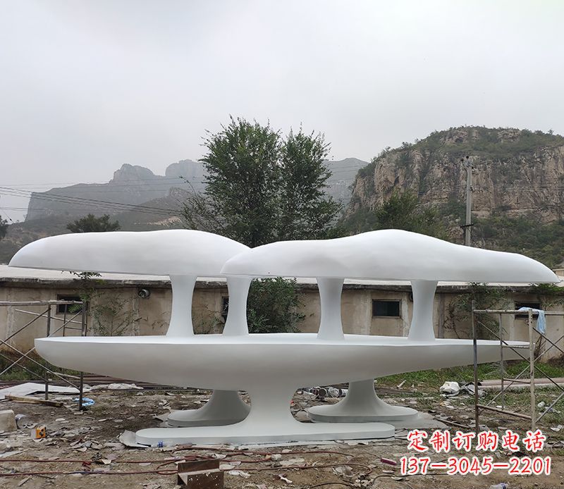 泉州不锈钢蘑菇雕塑美丽的景观装置