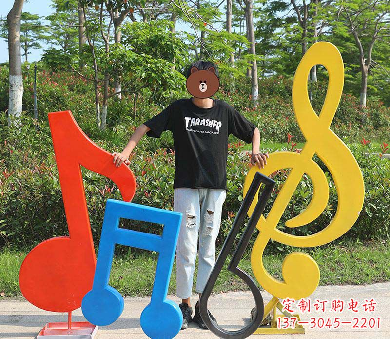 泉州不锈钢公园音符雕塑——精美绝伦
