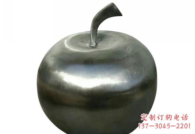 泉州不锈钢苹果雕塑精美的艺术之作