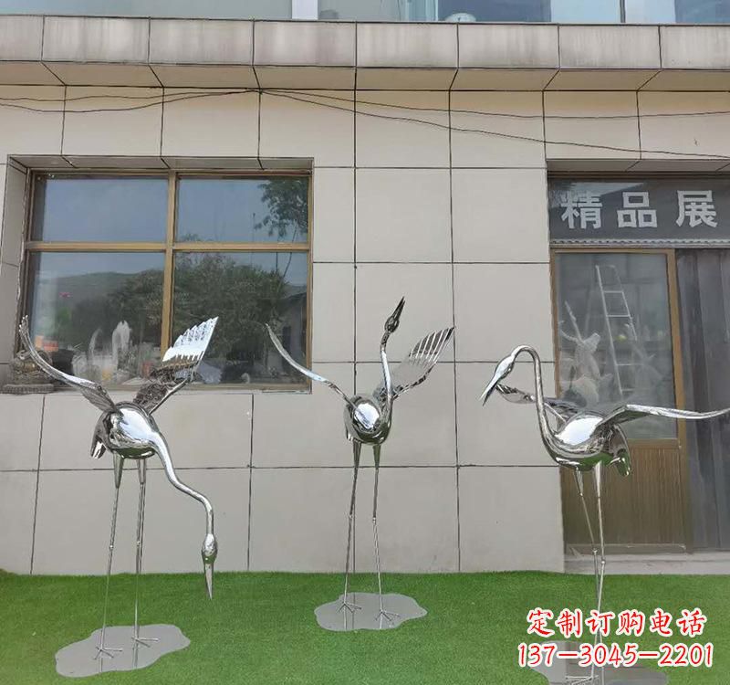 泉州不锈钢仙鹤雕塑传承传统文化