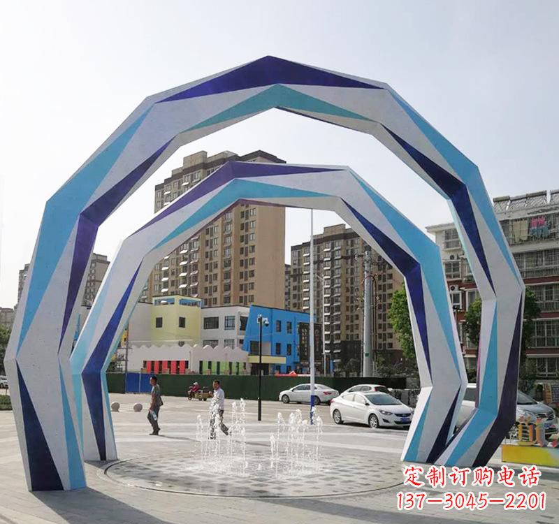 泉州不锈钢拱门雕塑令人惊叹的艺术品