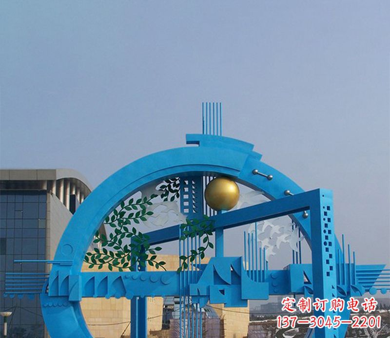 泉州不锈钢拱桥雕塑美丽的艺术品