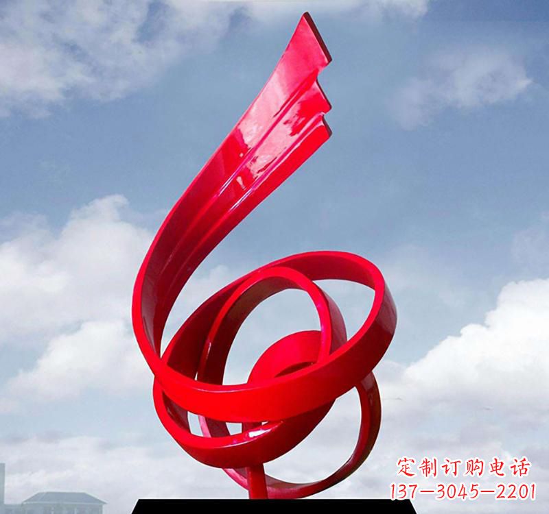 泉州不锈钢广场城市飘带雕塑