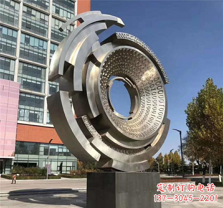 泉州不锈钢广场齿轮雕塑