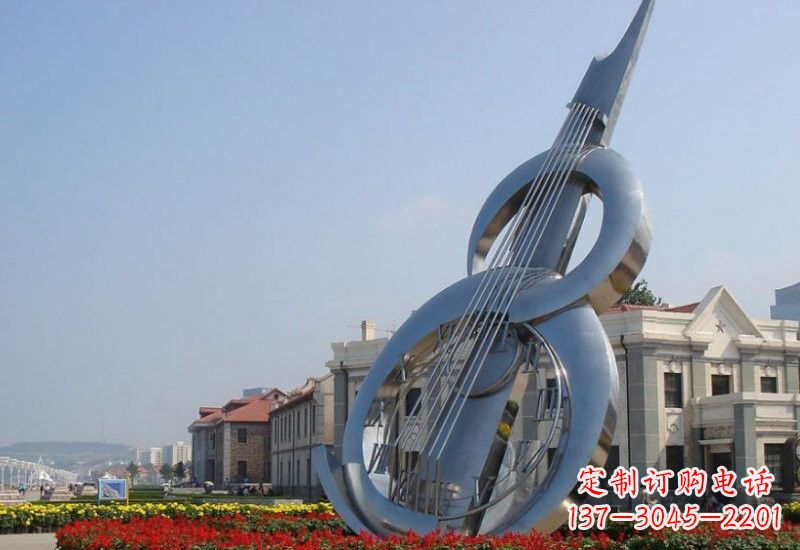 泉州不锈钢大提琴雕塑