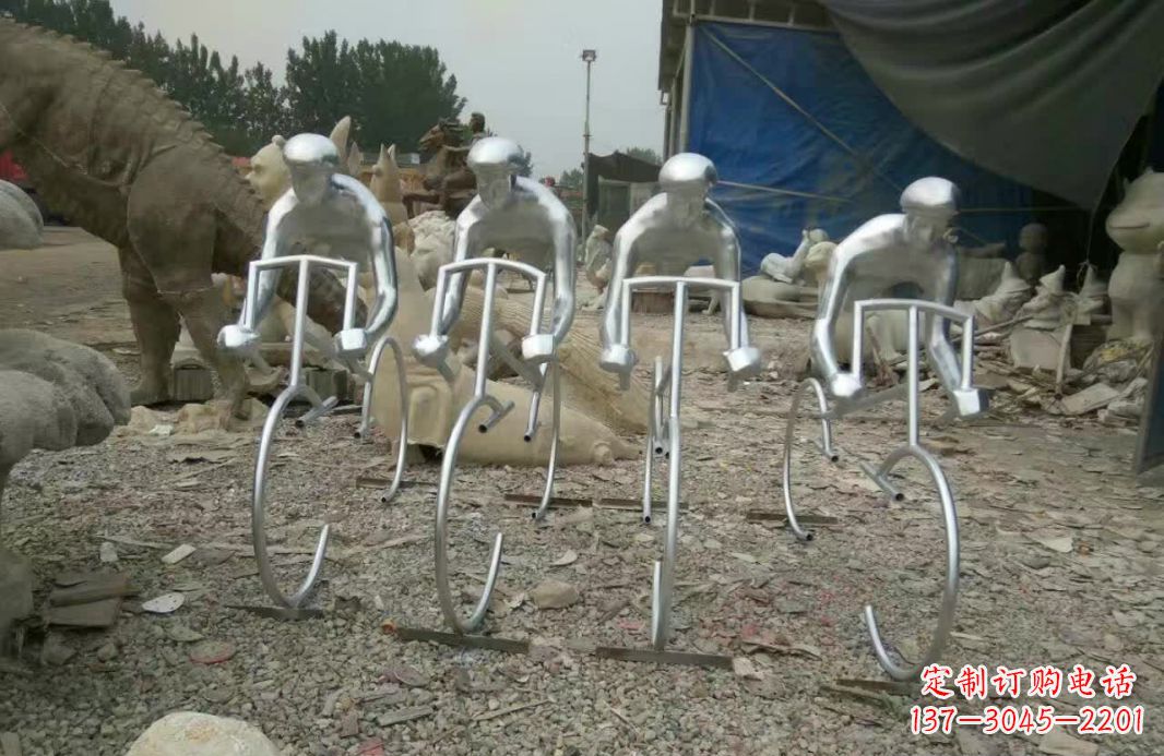泉州不锈钢自行车雕塑——美丽的自行车文化精神