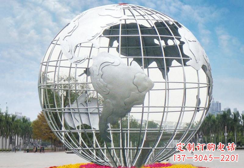 泉州不锈钢广场大型地球雕塑