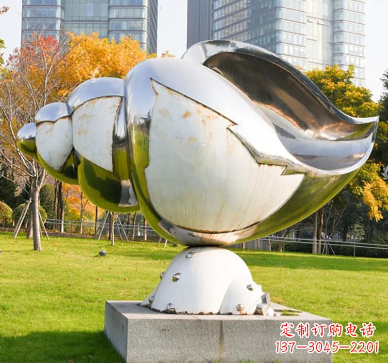 泉州不锈钢海螺雕塑一种独特的艺术形式