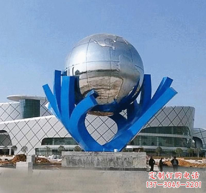 泉州不锈钢地球雕塑缔造绿色家园