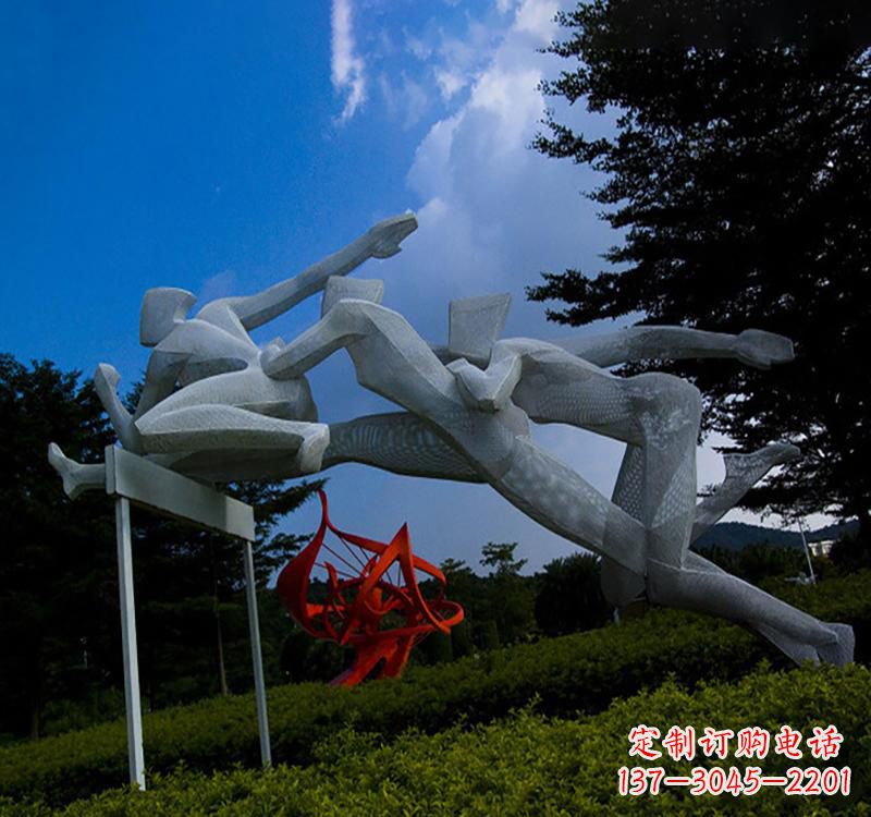 泉州不锈钢中的运动员雕塑