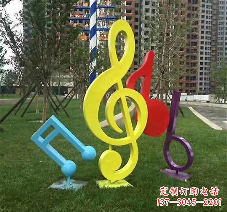 泉州不锈钢音符雕塑音乐的流动之美