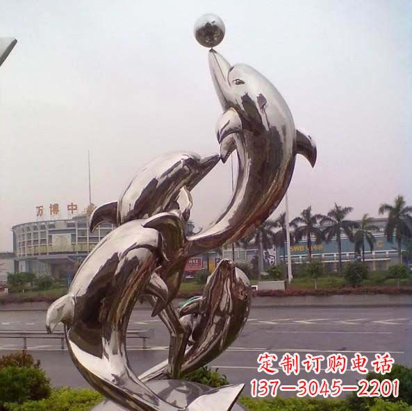 泉州不锈钢海豚雕塑艺术之美
