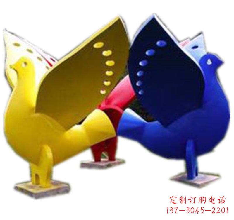 泉州不锈钢制作的和平鸽雕塑