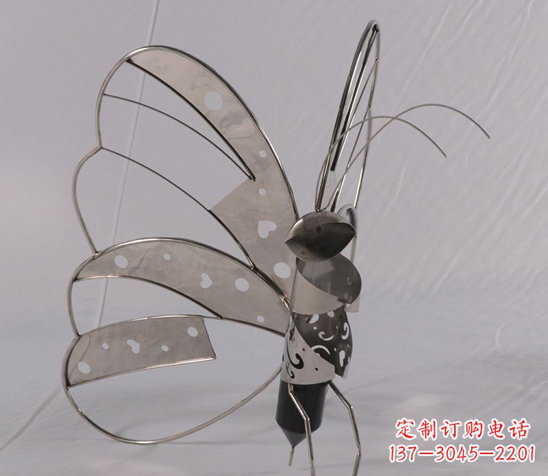 泉州不锈钢蝴蝶雕塑精美的艺术品