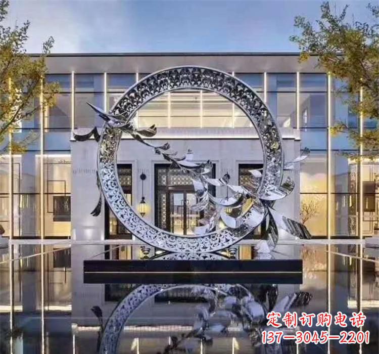 泉州大雁飞翔,不锈钢户外雕塑雍容陈列