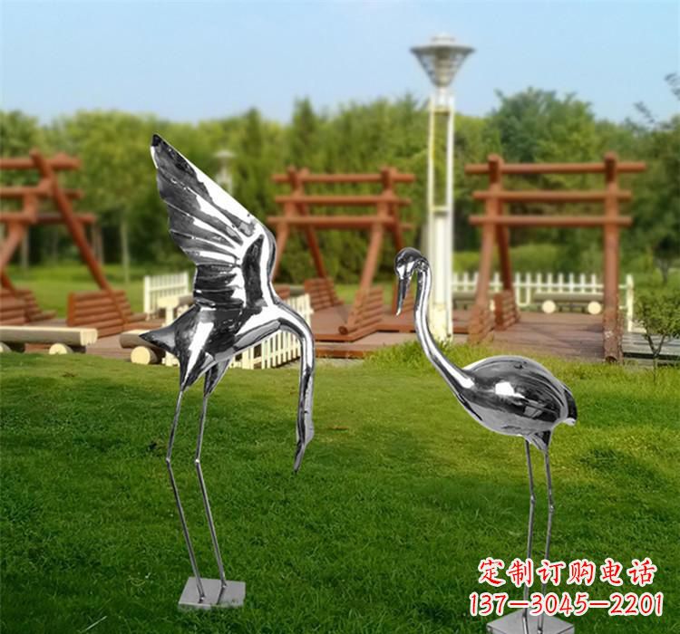 泉州不锈钢户外仙鹤雕塑