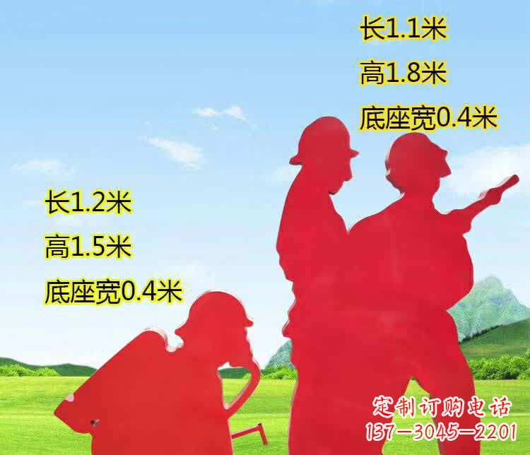 泉州表彰消防英雄——不锈钢消防员人物雕塑