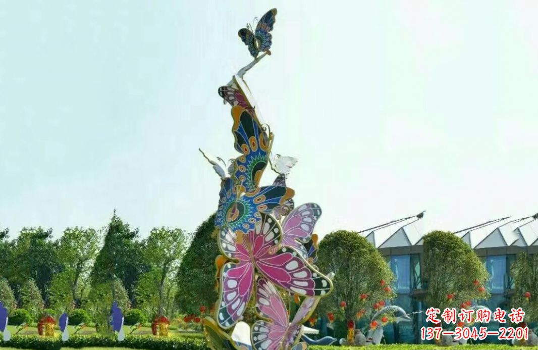 泉州不锈钢花蝴蝶景观雕塑