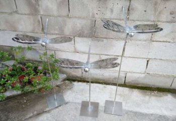 泉州动物雕塑不锈钢蜻蜓的精美镜面