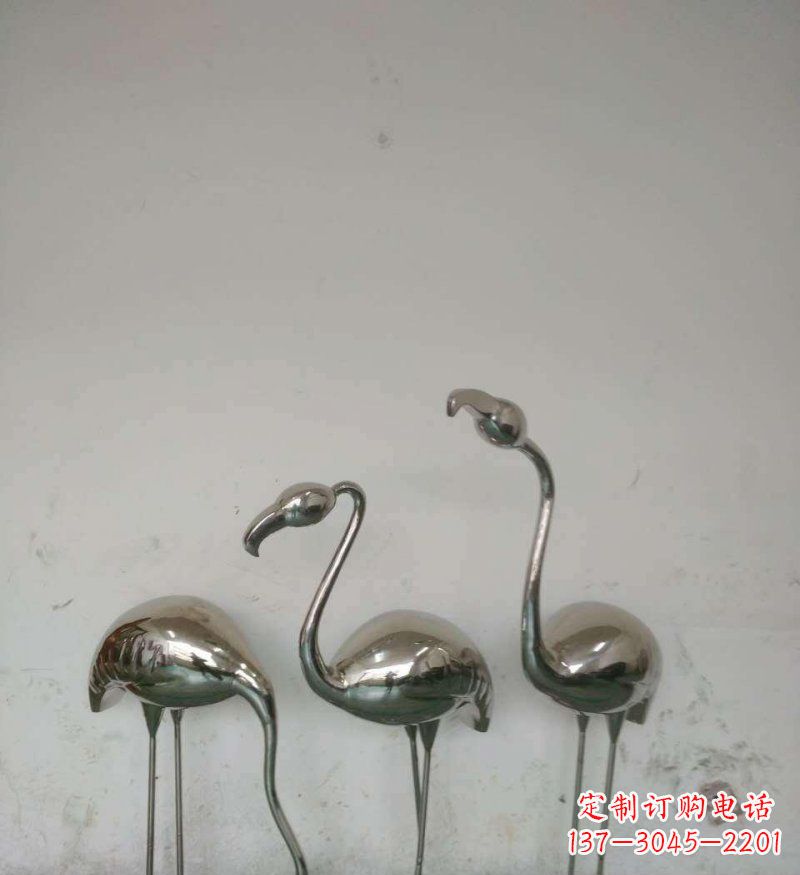 泉州不锈钢火烈鸟雕塑把自然之美带入公园