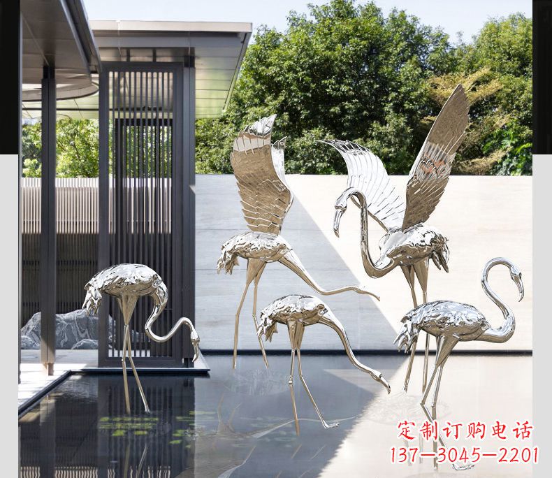 泉州不锈钢火烈鸟雕塑雕刻艺术的精粹