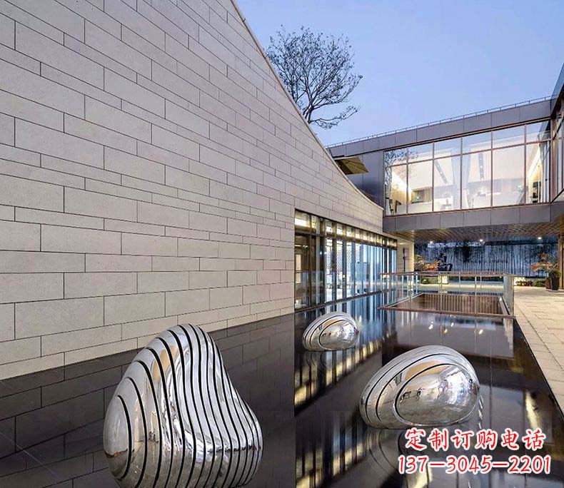 泉州精美不锈钢假山雕塑