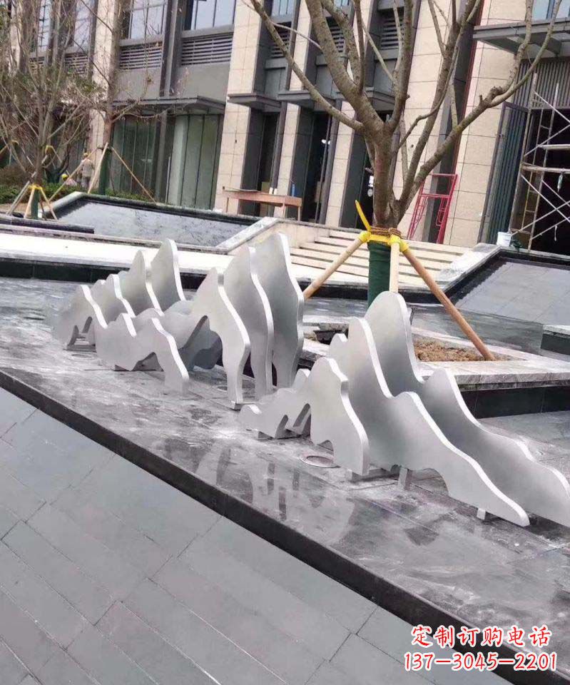 泉州不锈钢假山景观雕塑