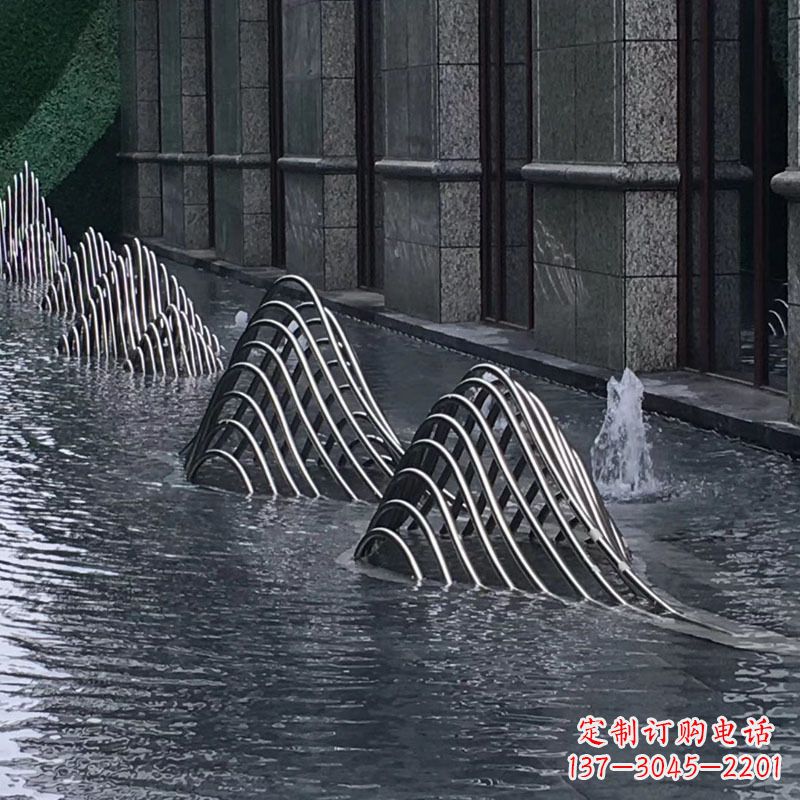 泉州不锈钢假山水景雕塑