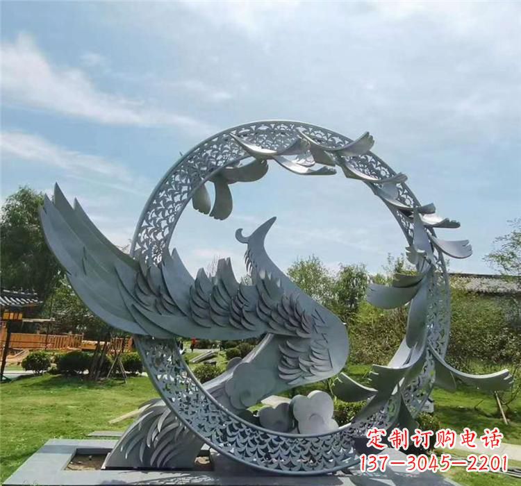 泉州不锈钢简易凤凰雕塑