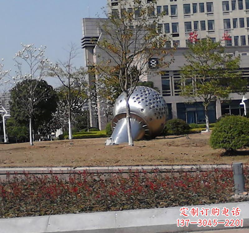 泉州不锈钢简约话筒雕塑