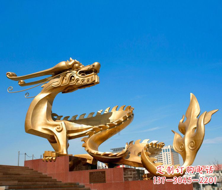 泉州不锈钢金龙雕塑