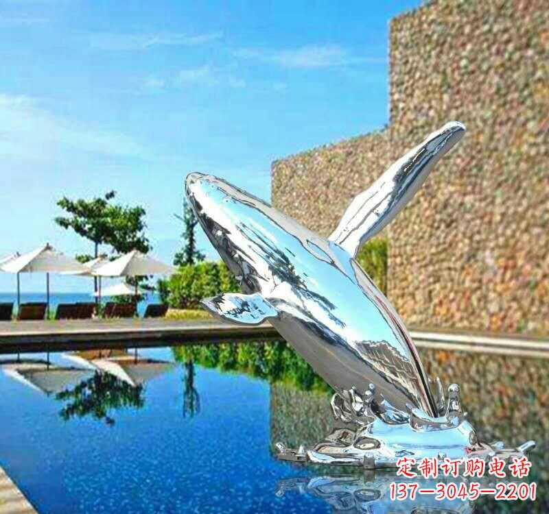 泉州不锈钢鲸鱼动物雕塑