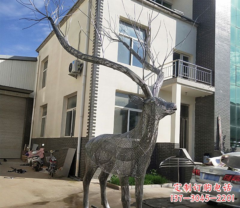 泉州不锈钢景观梅花鹿