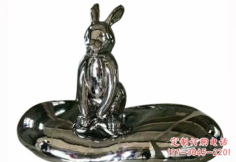泉州不锈钢兔子雕塑