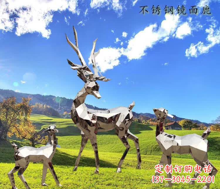 泉州不锈钢镜面动物鹿