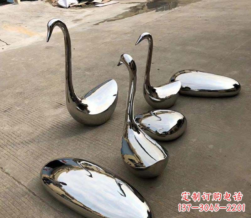 泉州不锈钢镜面鹅卵石座椅