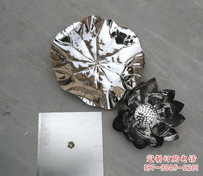 泉州不锈钢荷叶公园景观雕塑