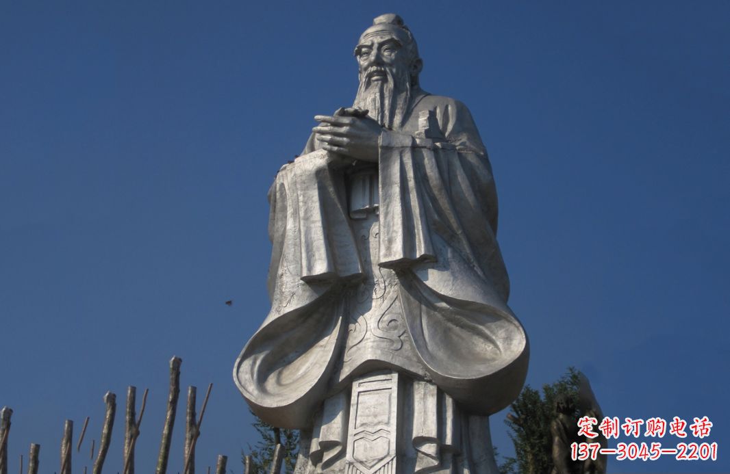 泉州不锈钢孔子人物雕塑