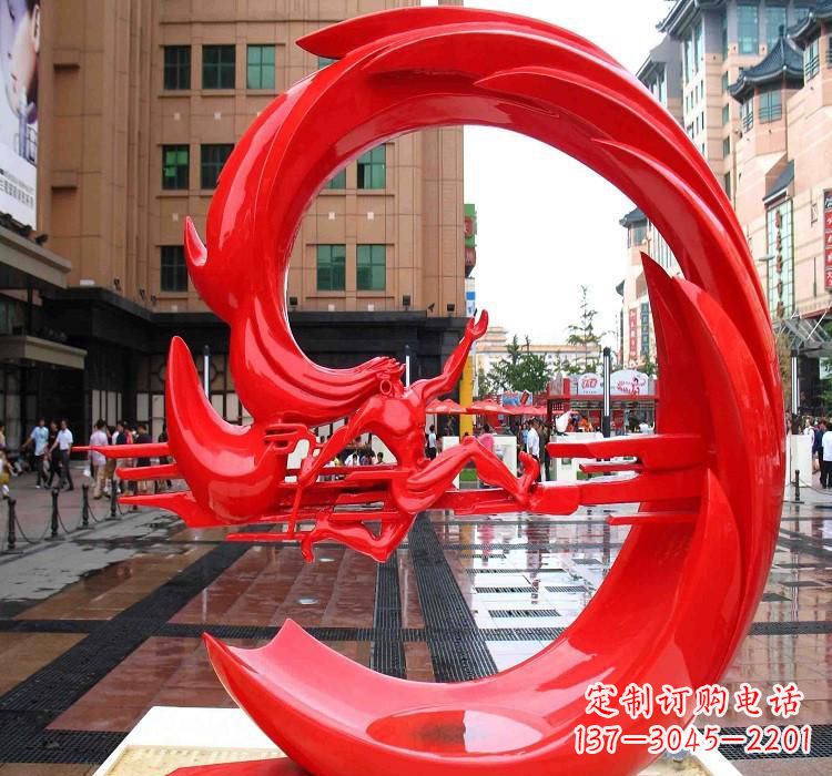 泉州不锈钢夸父追日雕塑