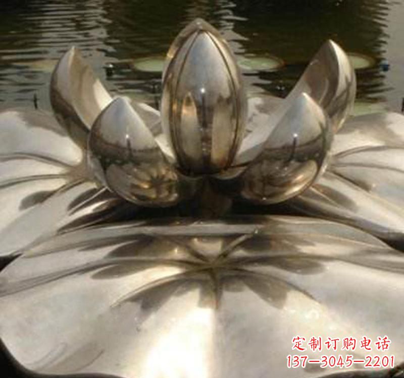 泉州不锈钢莲花喷泉雕塑