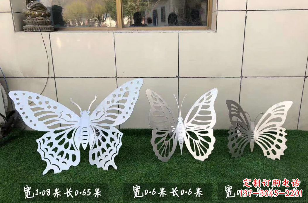 泉州不锈钢镂空蝴蝶公园雕塑——精美绝伦