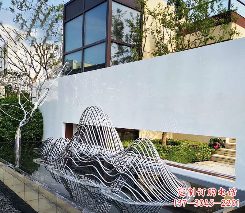 泉州不锈钢镂空假山雕塑1