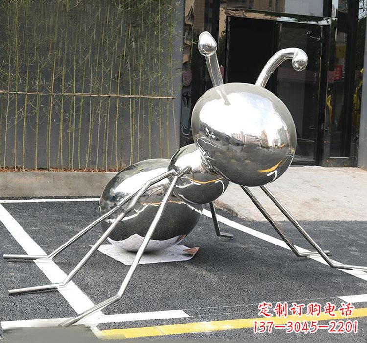 泉州不锈钢蚂蚁动物雕塑